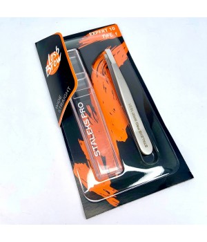 Пінцет для брів Staleks Expert 10 type 1